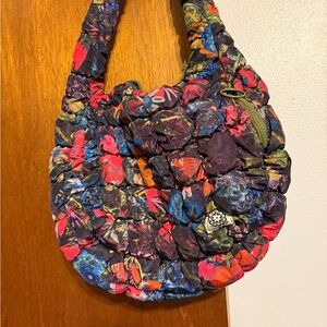 NATURAL LIFE Multicolor Quilted Floral Hobo Bag